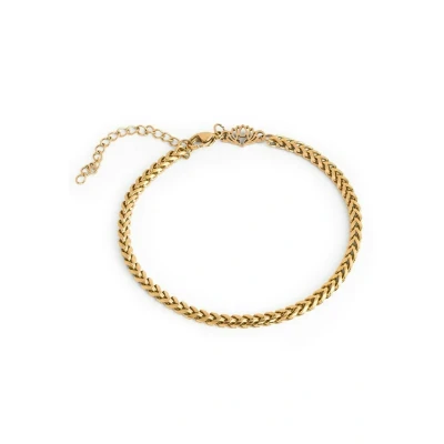 Image of Akitsune Franco Bracelet goldcoloured, Size: 6,69&#039;&#039;, Gold coloured