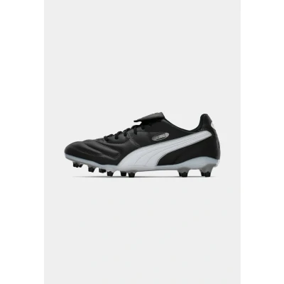 Image of Puma KING LIGA FG/AG Football boots artificial grass black/white/silvercoloured, Men&#039;s, Size: 8.5, Black/white/silver/coloured shoes