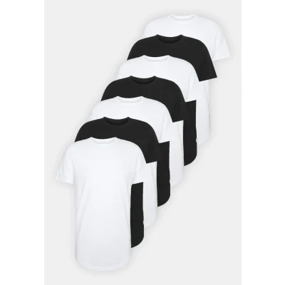 Image of Jack &amp; Jones Jjenoa TEE CREW NECK 7 PACK Basic Tshirt, Men&#039;s, Size: Small, White