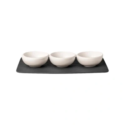 Image of Villeroy &amp; Boch Dip Bowl Set NewMoon 4 Piece