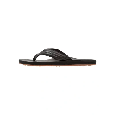Image of Quiksilver Carver Tbar sandals, Men&#039;s, Size: 11, Black High quality imitation leather