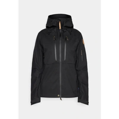 Image of Fjällräven ECO Shell Jacket Hardshell jacket, Women&#039;s, Size: Large, Black