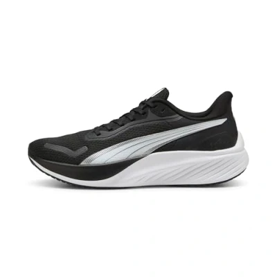 Image of Puma Pounce LITE Road running shoes, Size: 9.5, Black white Synthetics/textile