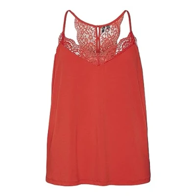 Image of Vero Moda Curve Vmana Top, Women&#039;s, Size: 18 20, Goji berry