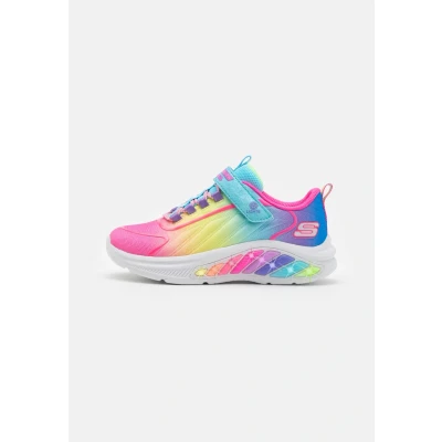 Image of Skechers Rainbow Cruisers Trainers turquoise/multicoloured for kids, Size: 12K, Turquoise/multi coloured Synthetics/textile