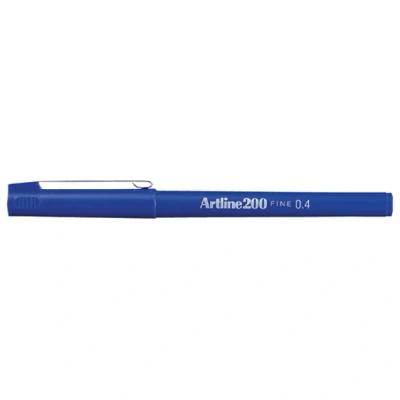 Image of Artline 200 Fineliner Pen Fine Blue (Pack of 12) A2003