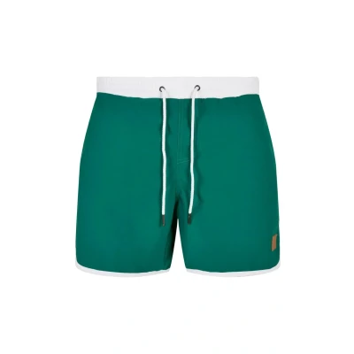 Image of Urban Classics Retro Swimming shorts, Men&#039;s, Size: 3XL, White green