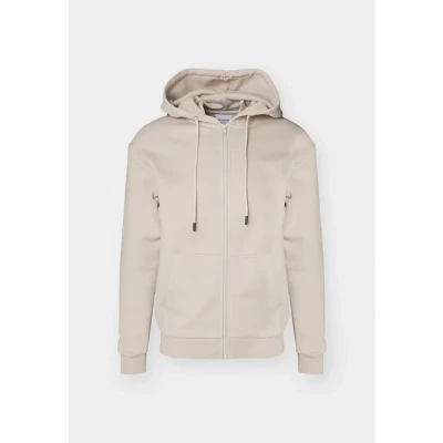 Image of Jack &amp; Jones Jjebradley ZIP HOOD Zipup sweatshirt, Men&#039;s, Size: Large, Moonbeam