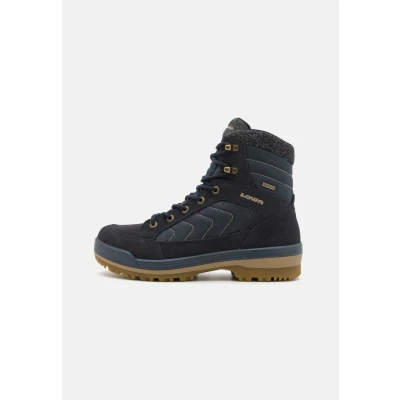 Image of Lowa Isarco GORE TEX Winter boots, Men&#039;s, Size: 8.5, Navy/bronze Leather and textile