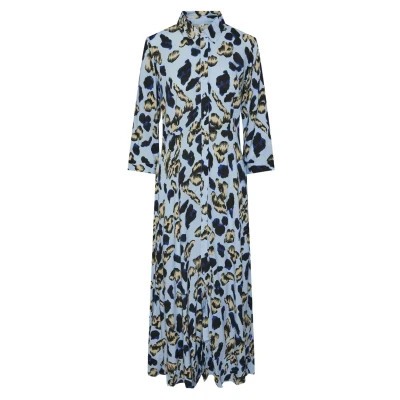 Image of YAS Yassavanna LONG Shirt Dress Maxi dress, Women&#039;s, Size: 8, Clear sky