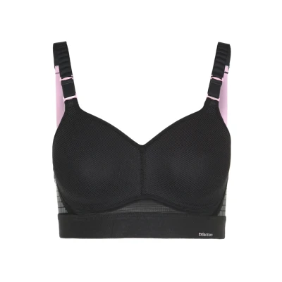 Image of triaction by Triumph Hybrid LITE Nonwired Padded High support sports bra, Women&#039;s, Size: 34A, Black