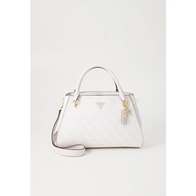 Image of Guess Noelle II Luxury Satchel Handbag, Women&#039;s, Size: One Size, White