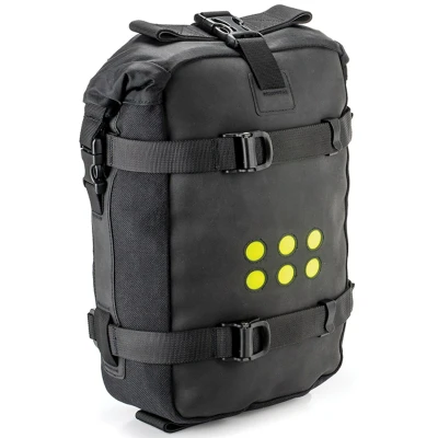 Image of Kriega Rear Bag for Motorcycle, Luggage Adventure Pack OS 6, Waterproof, 6 Litres, Black, Unisex, All Season, Polyamide, L, Outdoor, Black/White, Outdoor