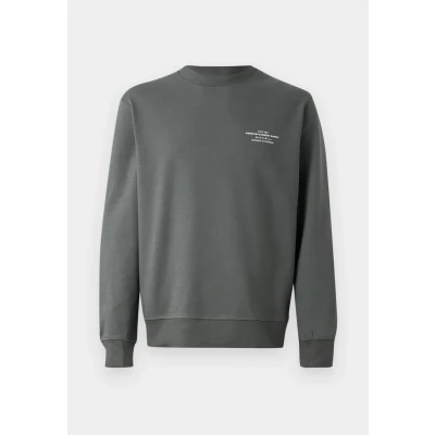 Image of Jack &amp; Jones Premium Jprblachad Branding CREW NECK Sweatshirt, Men&#039;s, Size: XL, Volcanic ash