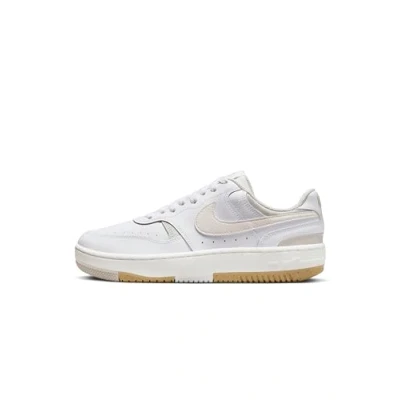 Image of Nike Sportswear Gamma Force Trainers, Women&#039;s, Size: 2.5, White/phantom/light bone/sanddrift/gum light brown leather and imitation