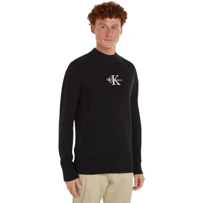 Image of Calvin Klein Jeans Men&#039;s Pullovers, Ck Black, L