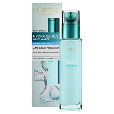 Image of L&#039;Oreal Paris Hydra Genius Liquid Care Moisturiser Normal Dry Skin 70ml