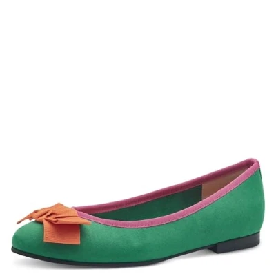 Image of Marco Tozzi Ballet pumps, Women&#039;s, Size: 5, Leaf green Textile