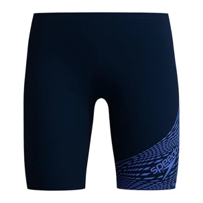 Image of Speedo BOYS Medley LOGO Jammer Swimming trunks for kids, Size: 5 6y, Royal blue/dark blue