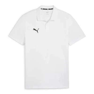 Image of Puma Teamgoal Casuals Polo shirt, Men&#039;s, Size: XL, White/black