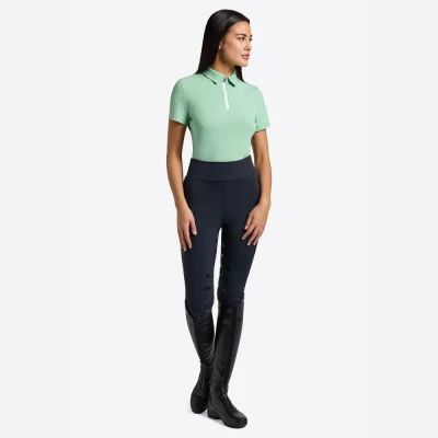 Image of RG Italy Ladies Micro Perforated Polo Short Sleeves Mint Small Polos &amp; T shirts Horse Equestrian