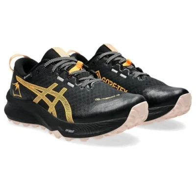 Image of Asics Geltrabuco 12 GTX Trail running shoes, Women&#039;s, Size: 5, Black/stadium orange Textile/synthetics