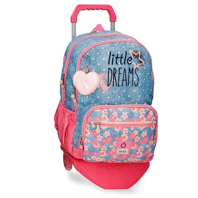 Image of Enso Little Dreams Children&#039;s Polyester Backpacks Various Sizes, Pink, standard Size, Backpack 44 + Trolley, One Trolley