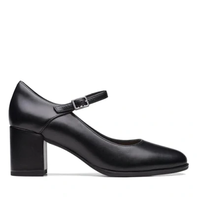 Image of Clarks Freva Strap Classic heels black, Women&#039;s, Size: 6, Black Leather