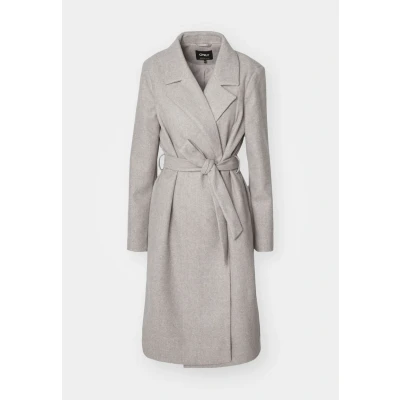 Image of ONLY Onlalvilda LIFE WRAP COAT Classic coat, Women&#039;s, Size: Medium, Simply taupe