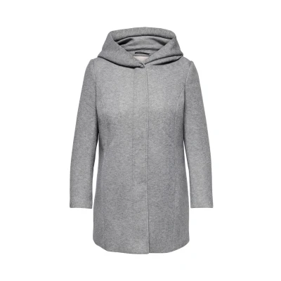 Image of ONLY Carmakoma Carsedona Light COAT Short coat, Women&#039;s, Size: M 18/20, grey melange