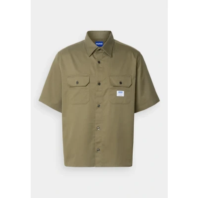 Image of HUGO Ekyno Shirt, Men&#039;s, Size: Small, Open green