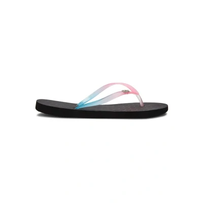 Image of Roxy VIVA Gradient Tbar sandals, Women&#039;s, Size: 6, Blue/pink Synthetics