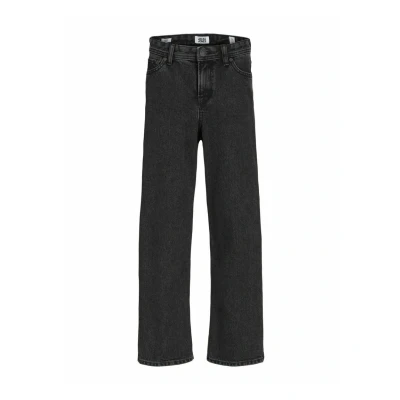 Image of Jack &amp; Jones Junior ALEX Original MF Baggy Flared Jeans for kids, Size: 10y, Black denim