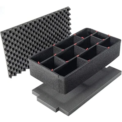 Image of PELI 1510 TrekPak Divider Set, Original Protector Case Accessory, Compatible 1510, Colour: Black,