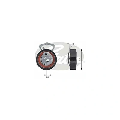 Image of Tensioner Pulley, timing belt GATES T43078