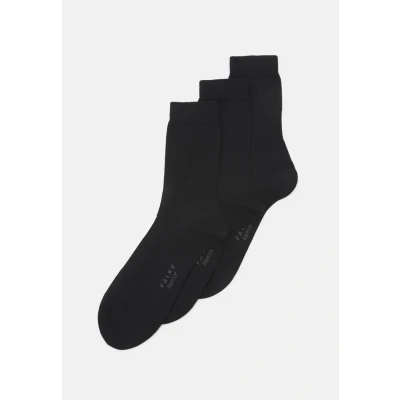 Image of Falke Family 3PACK Everyday Casual Socks, Women&#039;s, Size: 2.5 4.5, Black