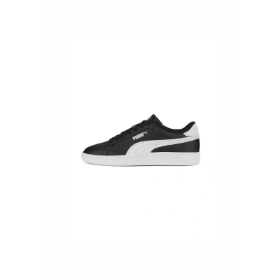 Image of Puma Smash 3.0 L Trainers for kids, Size: 5, Black white Leather/synthetics