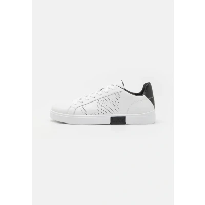 Image of Replay Polys Studio Trainers, Men&#039;s, Size: 9.5, White/black leather and imitation