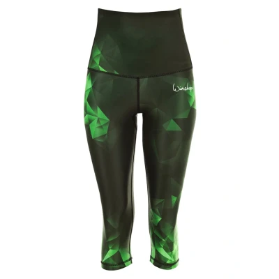 Image of Winshape HWL202 Brilliant HIGH Waist 3/4 sports trousers, Women&#039;s, Size: XXL, Emerald