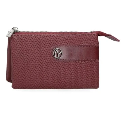 Image of Pepe Jeans Sprig Three Compartment Purse, One Size, Red, Purse