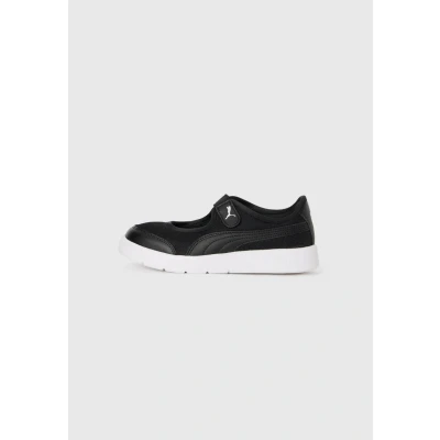 Image of Puma Courtflex V3 LINA Unisex Road running shoes for kids, Size: 11K, Black