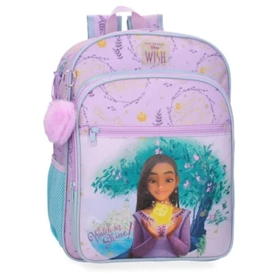 Image of Disney Joumma Watch us Shine School Backpack Adaptable to Trolley Pink 30 x 38 12 cm Polyester 13.68L, Pink, Trolley,