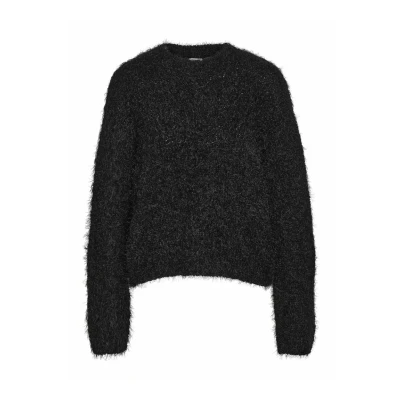 Image of Noisy May Flauschiger Jumper, Women&#039;s, Size: 8, Black
