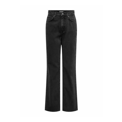 Image of ONLY Straight leg jeans, Women&#039;s, Size: 26x32, Washed black
