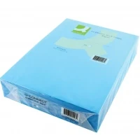 Image of Q Connect Bright Blue Coloured A4 Copier Paper 80gsm Ream (Pack of 500) KF01428