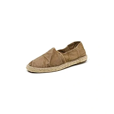 Image of Natural World OLD Trebol Espadrilles, Men&#039;s, Size: 11, Beige Cotton