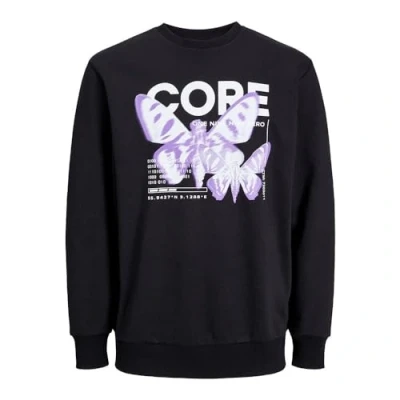 Image of Jack &amp; Jones Jcoedition CREW NECK Sweatshirt, Men&#039;s, Size: XL, Pirate black