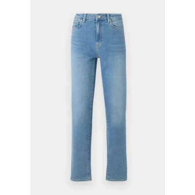 Image of ONLY Onlemily Jeans Tapered Fit, Women&#039;s, Size: 31x32, Medium blue denim