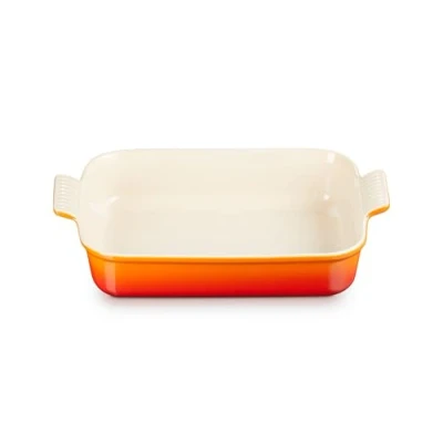 Image of Le Creuset Oven dish Heritage Orange Red 32 x 24 cm / 4 liters