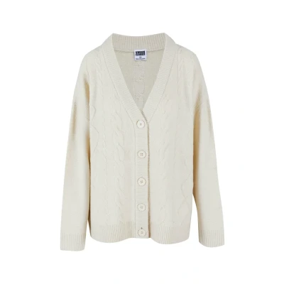 Image of Urban Classics Cardigan, Women&#039;s, Size: 5XL, Sand